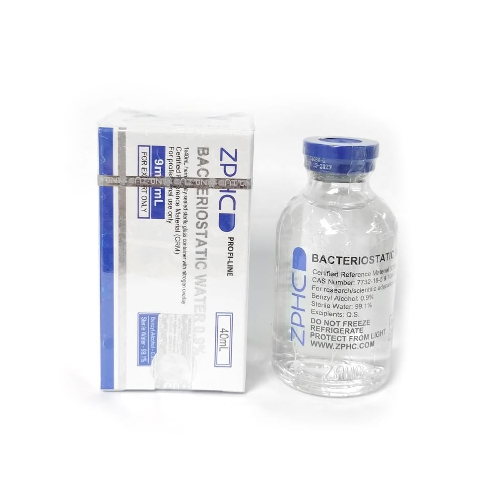 Bacteriostatic Water 0.9% ZPHC — 40 ml Multi-Dose Vial