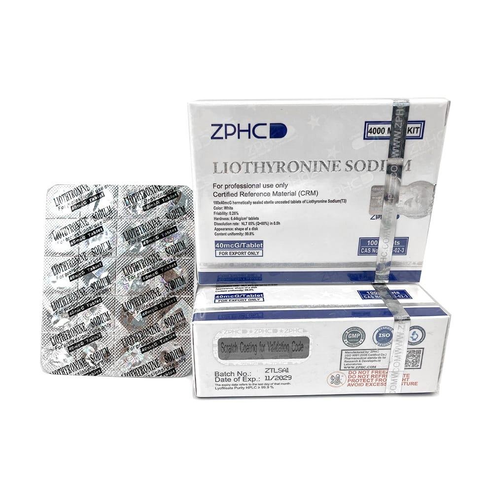 Liothyronine Sodium (T3) ZPHC — 40 mcg (100 tablets × 40 mcg)