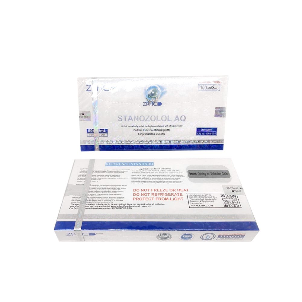 Stanozolol AQ ZPHC — 50 mg/ml (10 ampoules × 2 ml)